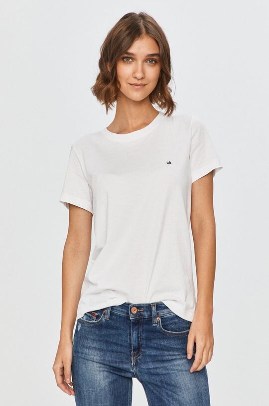 

Хлопковая футболка Calvin Klein, белый