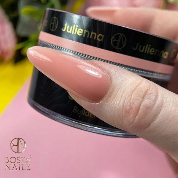 Boska Nails, Jellysious Julenna, Гель для наращивания ногтей светло-персикового цвета, желе Builder Gel System UV, 50мл — фото 3