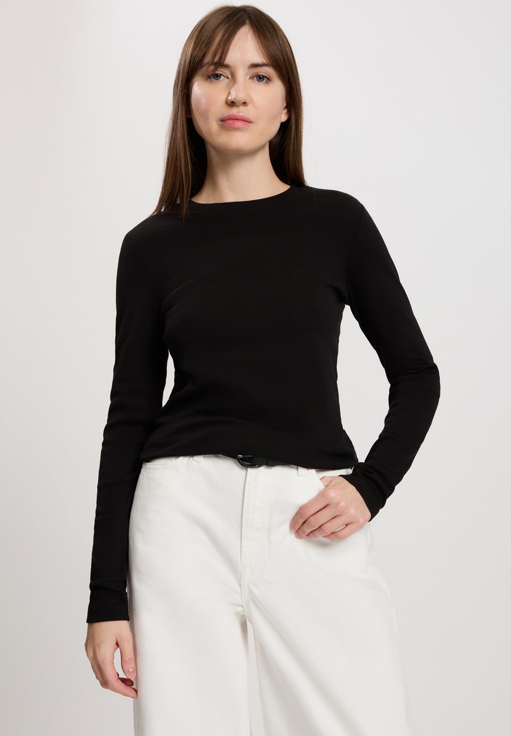 

Топ с длинными рукавами Cross Jeans, черный