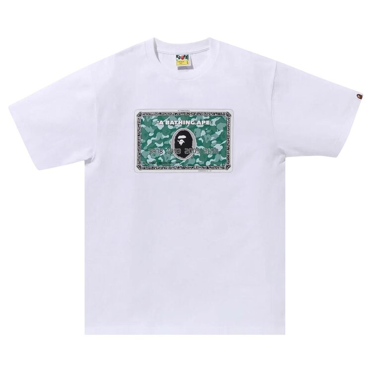 

Футболка BAPE Card 'White/Green', белый