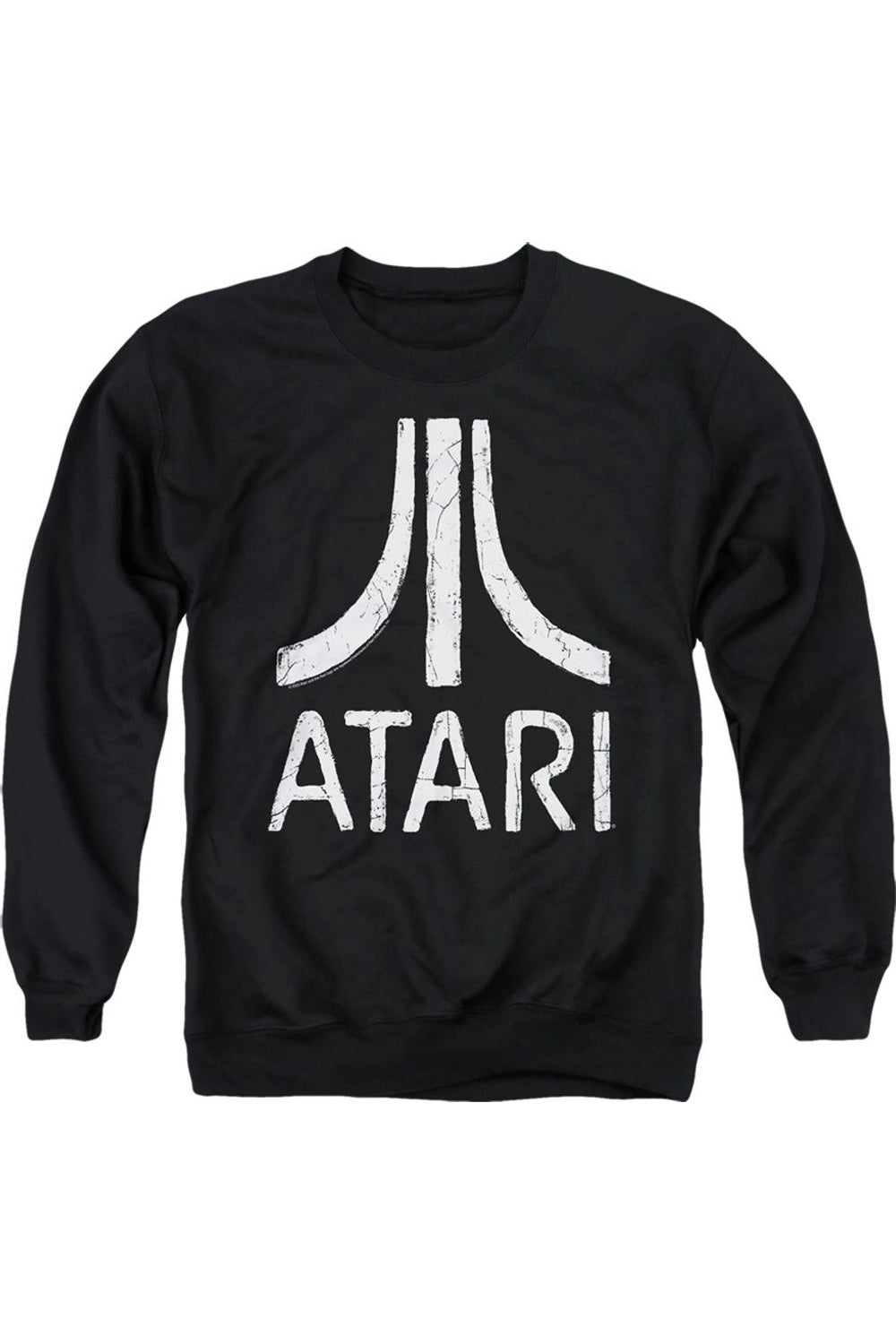 

Толстовка Atari Rough Logo для взрослых с круглым вырезом Gildan, черный