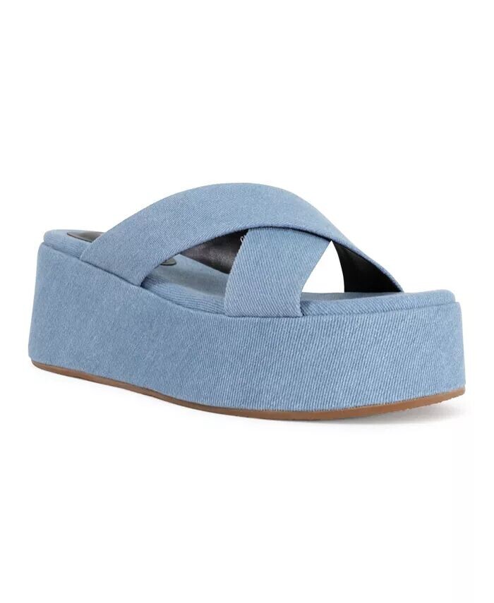 

Женские босоножки на танкетке Harper Crossband SMASH Shoes, синий