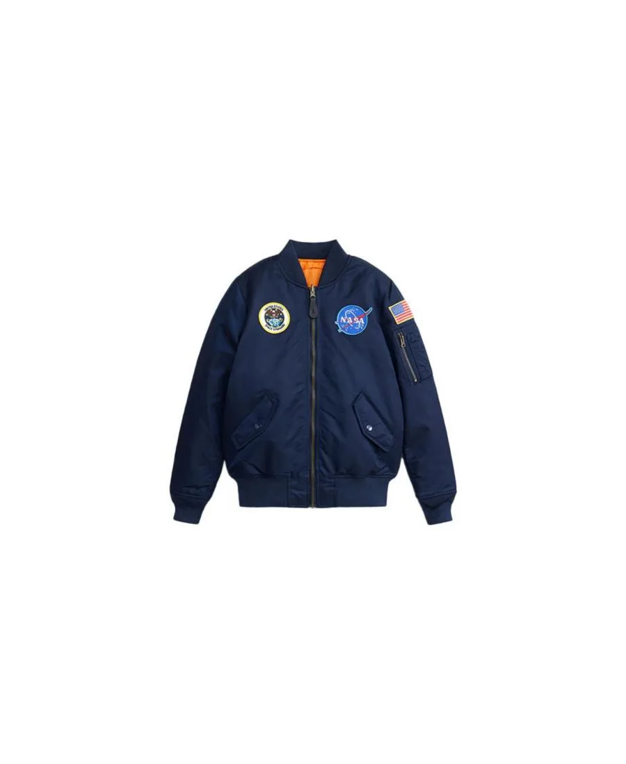 Молодежная НАСА Ма-1 Alpha Industries, replica синий — фото 2