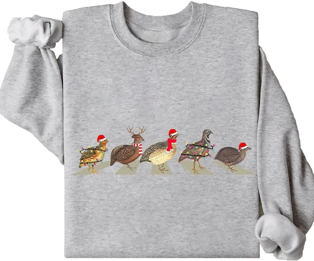 

Свитшот Christmas Quails с длинным рукавом Kzggs