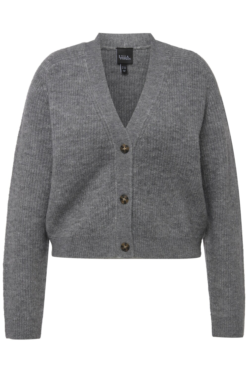 

Толстовка Ulla Popken Strickjacke, цвет hellgrau mélange