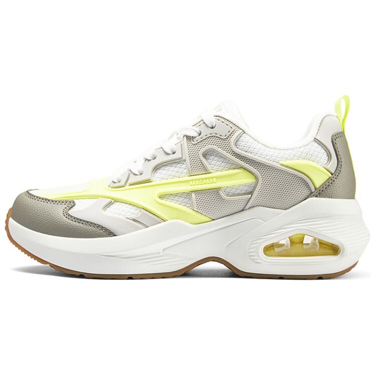 

Кроссовки женские с низким верхом белые/серые/желтые Skechers