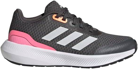 Кроссовки Adidas Runfalcon 3 для детей и подростков, белый/розовый/серый — фото 2