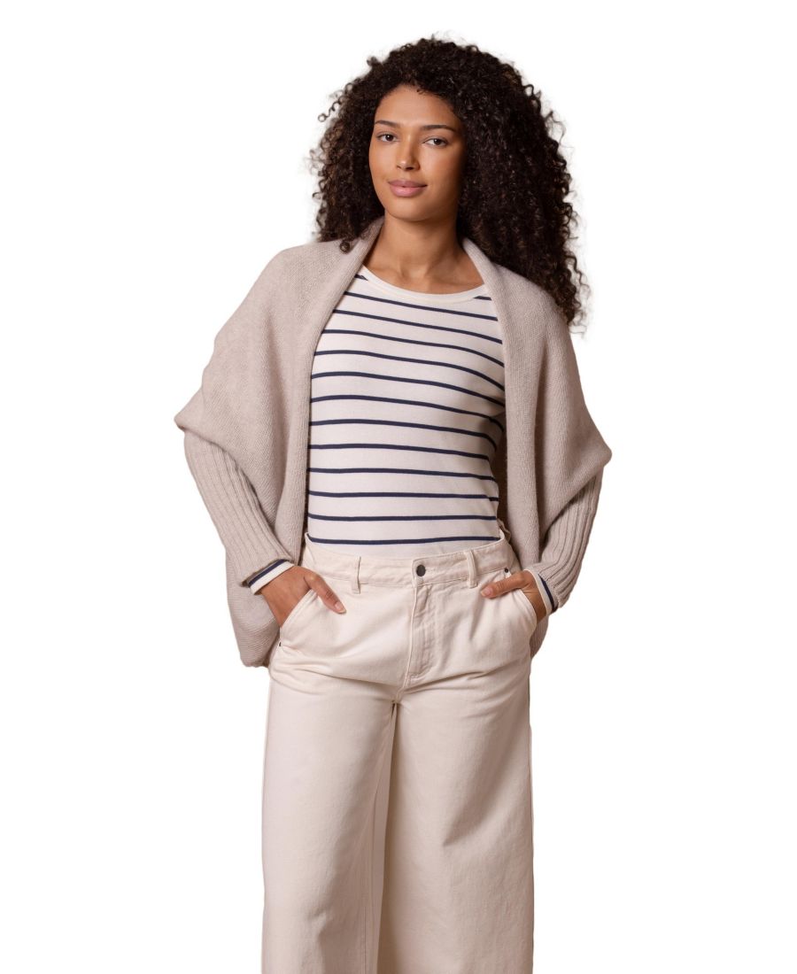 

Женский британский супермягкий кардиган-кокон Celtic & Co, Oatmeal