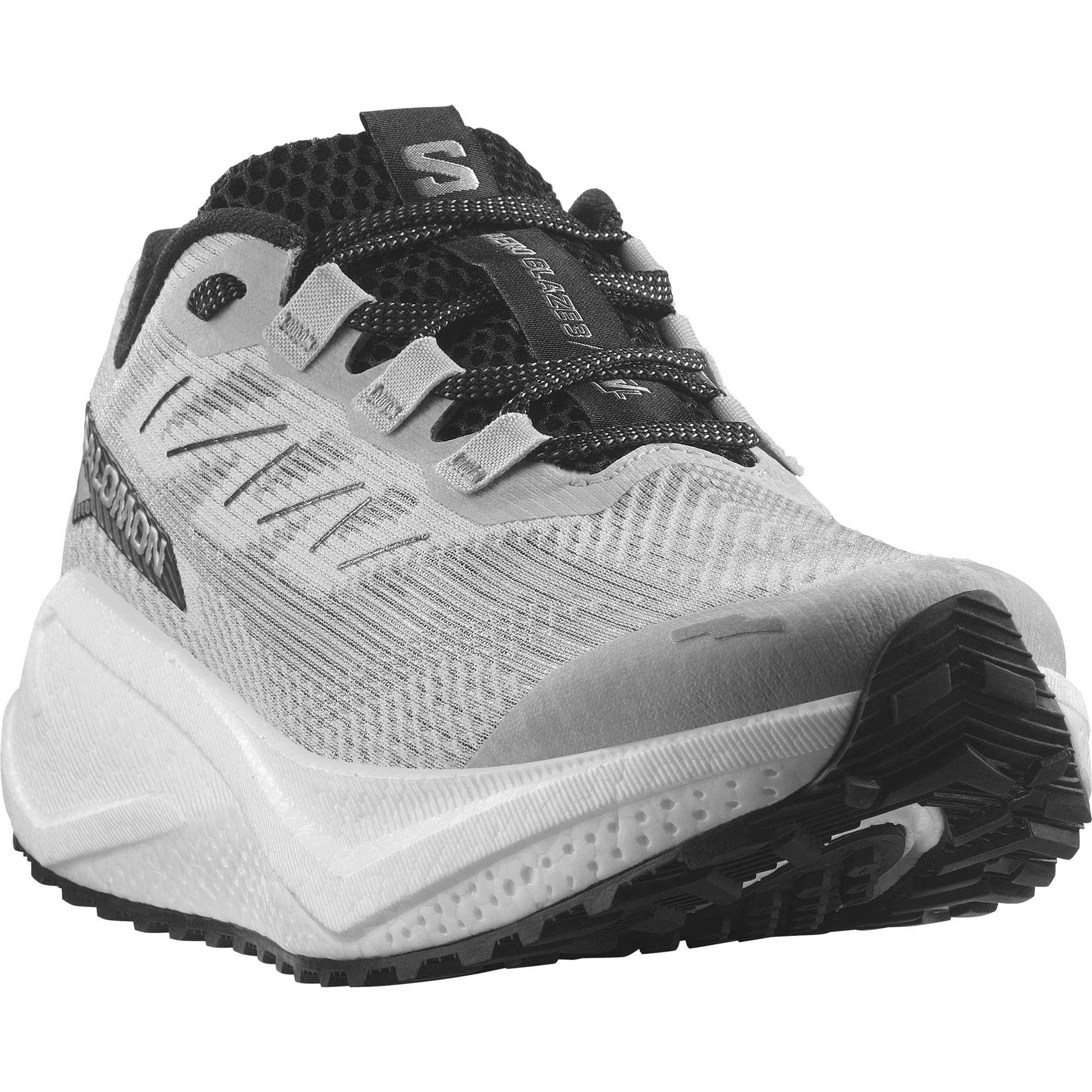Мужские кроссовки для бега по гравийным и трейловым трассам Aero Blaze 3 Salomon, Lunar Rock/White/Black — фото 2