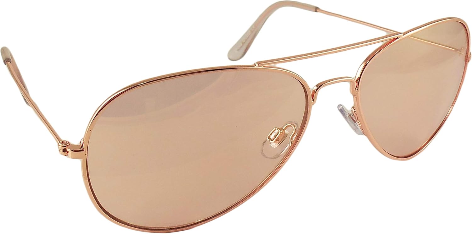 

Солнцезащитные очки-авиаторы цвета розового золота — линзы с розовым тонированием — металлическая оправа в стиле ретро, ​​подходят для мужчин и женщин — защита от УФ-излучения UV400 Ideal Eyewear, Pink