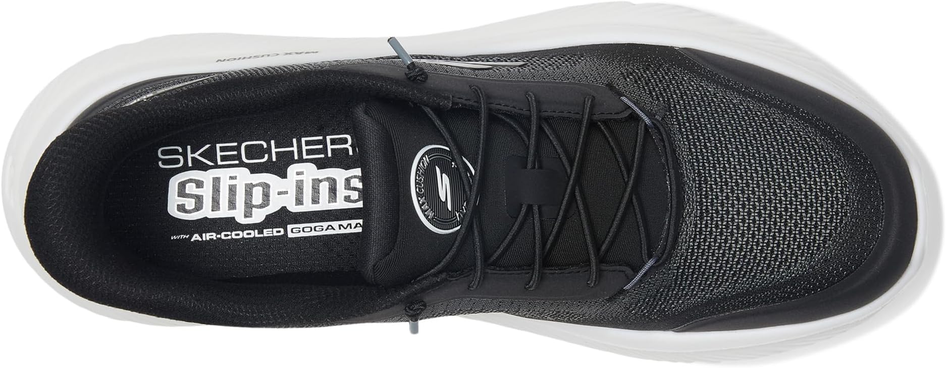 Кроссовки SKECHERS Performance Women's Go Walk Max Cushioning Hyper Burst Nikita Hands Free Slip-Ins, Black/White — фото 2