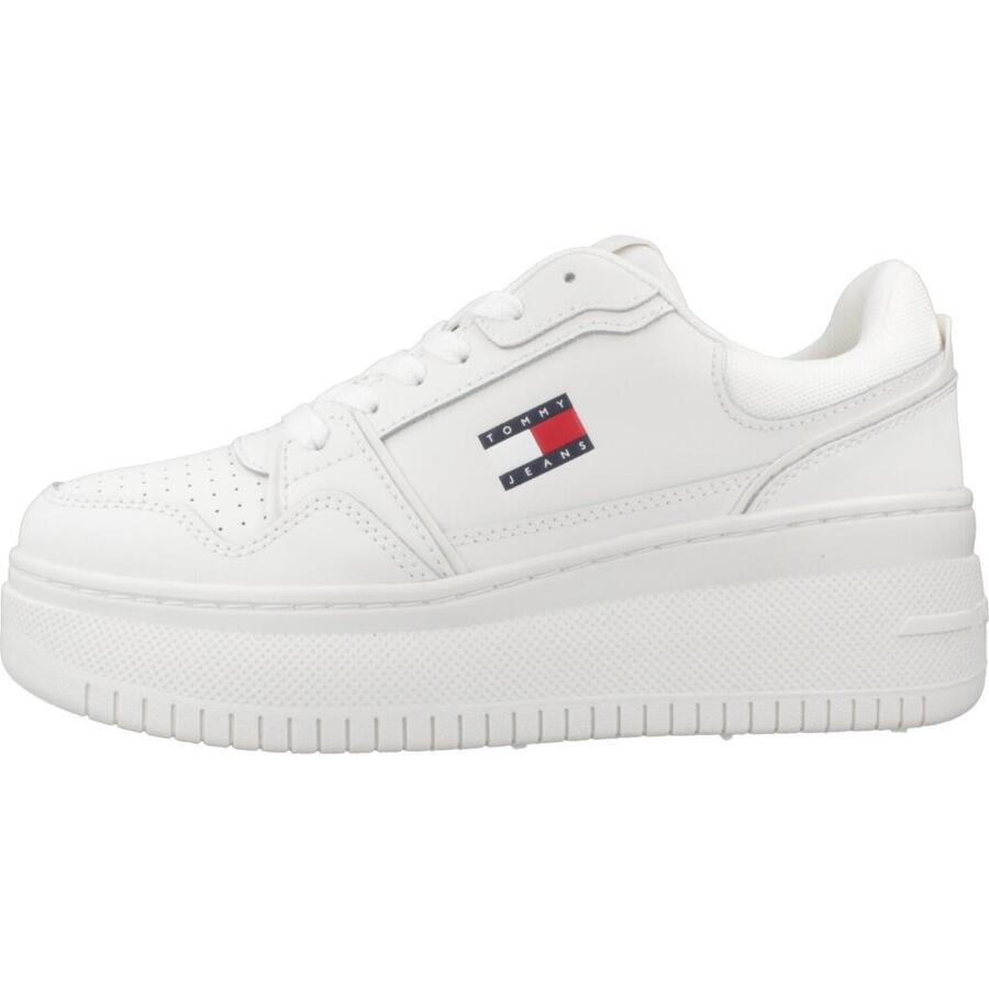 TOMMY HILFIGER Кроссовки Tommy Jeans модель Tjw Retro Basket Flatfor цвет белый — фото 2