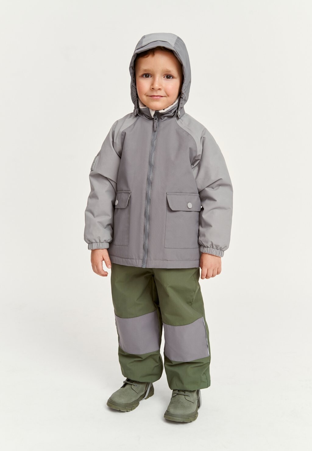 

Дождевик Leokid, цвет foggy gray