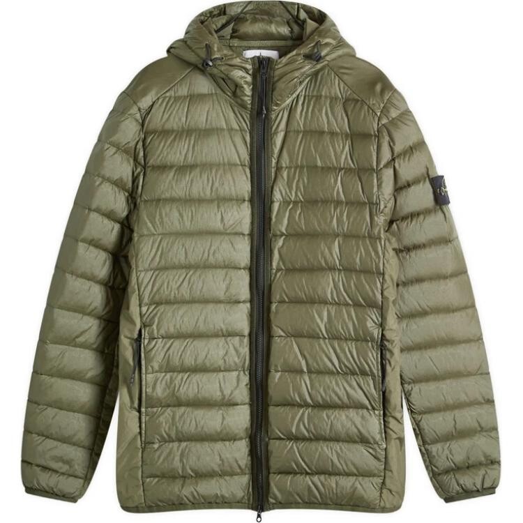 

Пуховик мужской зеленый Stone Island, зеленый
