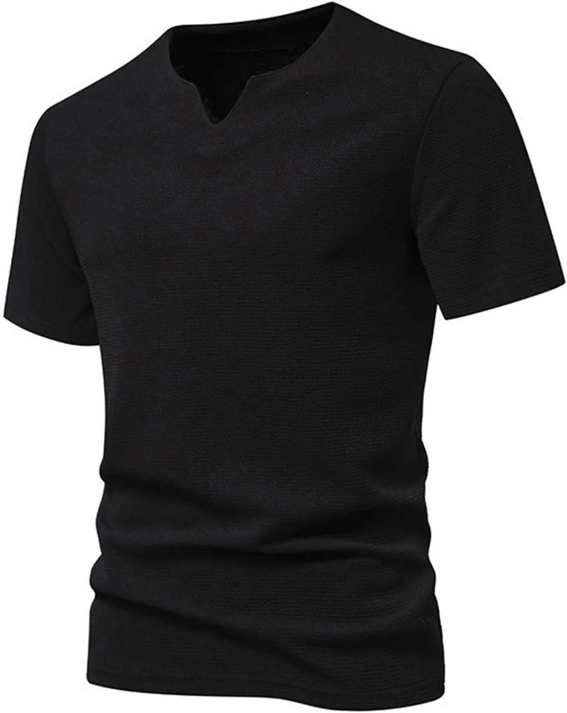 

Мужская футболка V-образного выреза с коротким рукавом, влагоотводящая, slim fit xoxingysm