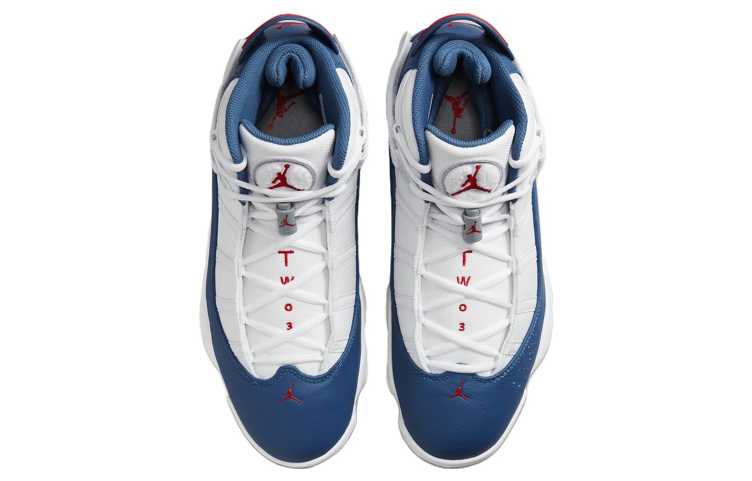 Кроссовки Jordan Air Jordan 6 Rings Vintage Basketball, белый/синий — фото 3