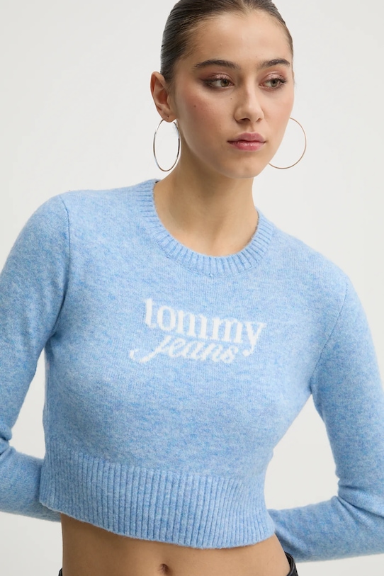 

Свитер с добавлением шерсти Tommy Jeans, синий