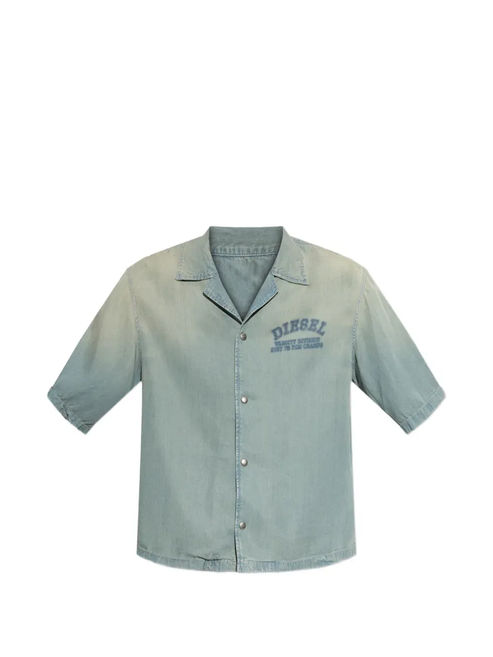 Рубашка с коротким рукавом Diesel, синий