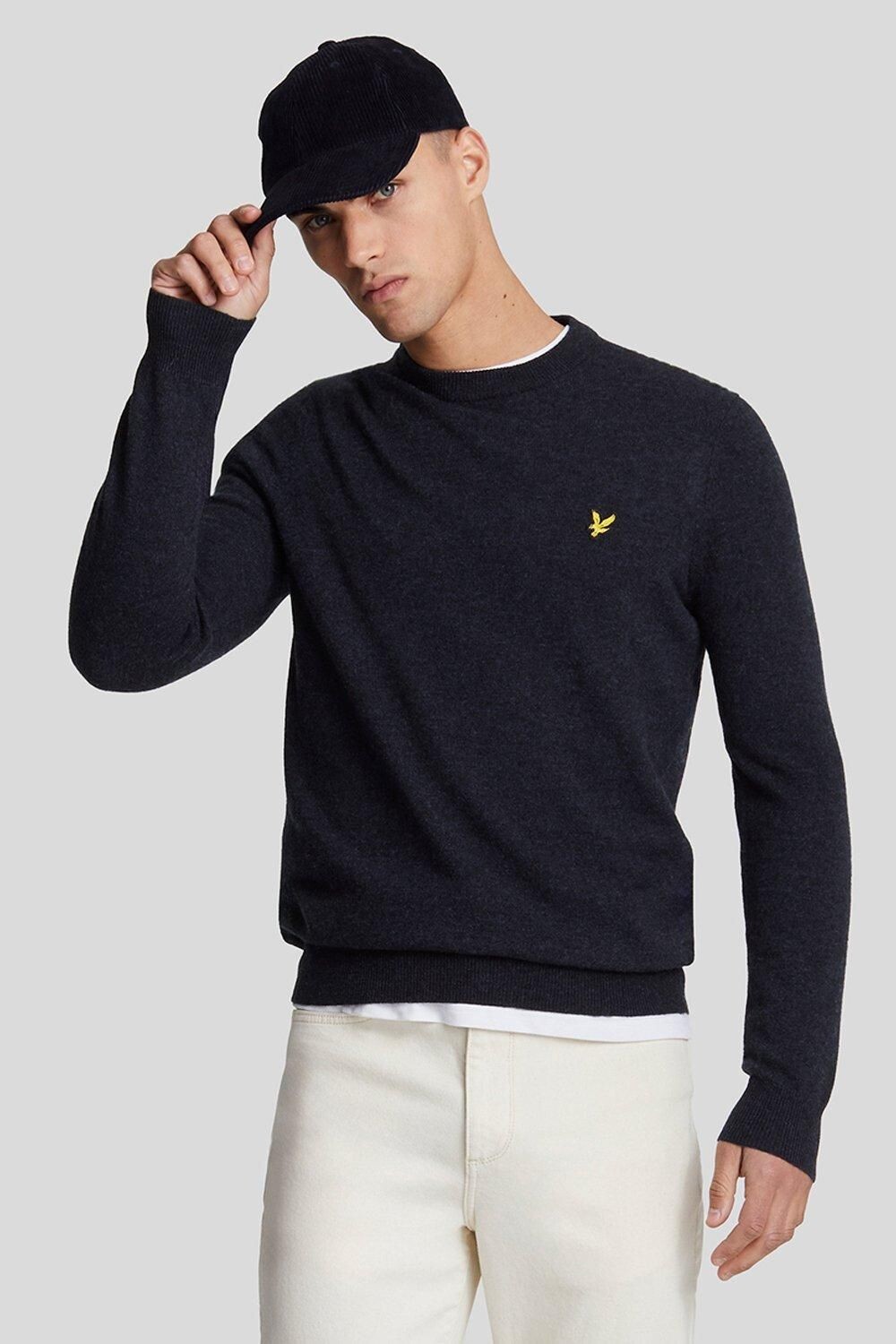 

Джемпер Lyle & Scott с круглым вырезом, темно-синий
