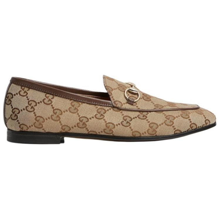 Женские Лоферы Jordaan Slip On GUCCI, Коричневый — фото 2
