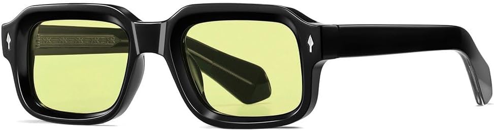 

Ретро-солнцезащитные очки для женщин и мужчин, модные, роскошные, с заклепками, в маленькой оправе, солнцезащитные очки с защитой от УФ-излучения UV400 TKKTLLT, Black Green