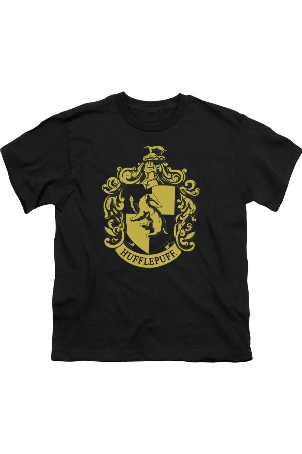 

Футболка с коротким рукавом для детей с гербом Хаффлпаффа Harry Potter Gildan, черный