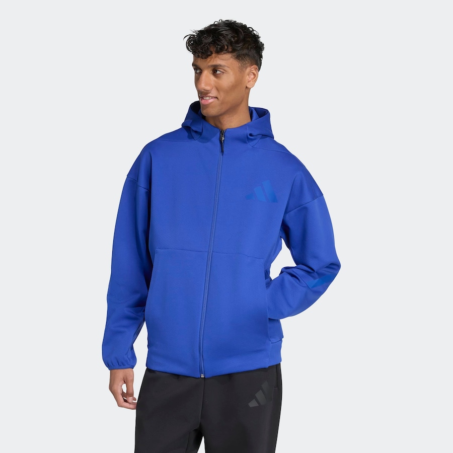 Спортивная толстовка с капюшоном на молнии ADIDAS SPORTSWEAR Z.N.E., синий — фото 3
