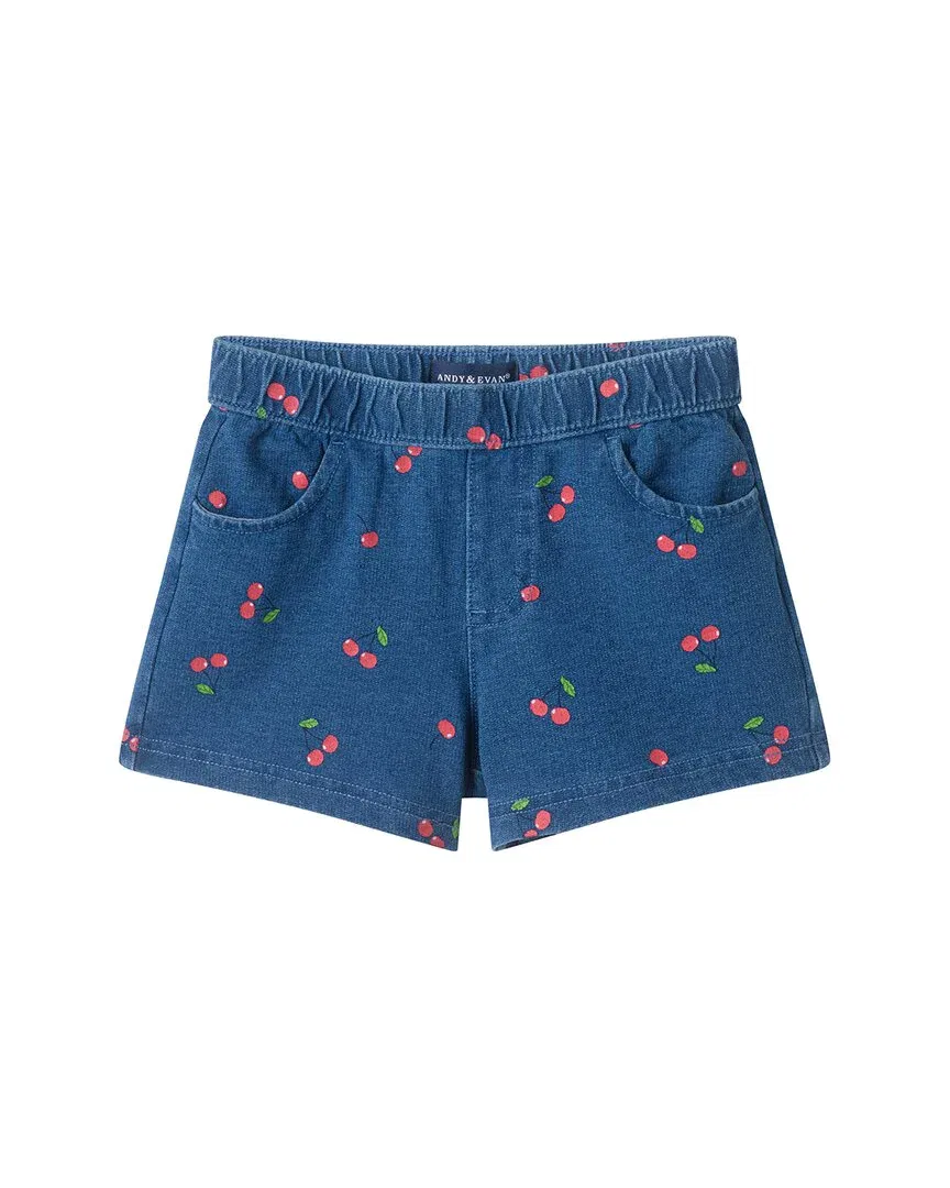 Andy & Evan Knit Denim Short, синий
