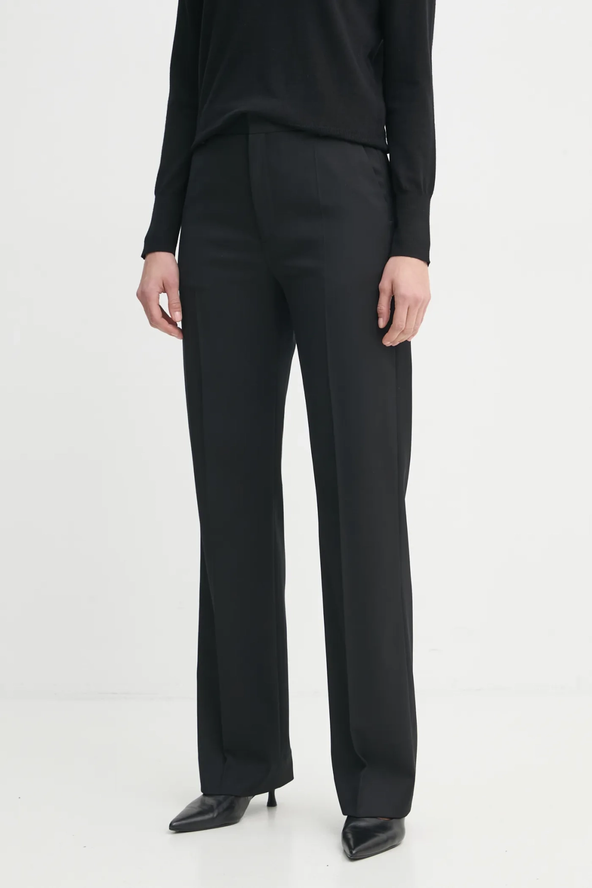 

Брюки из смесовой шерсти Filippa K, черный