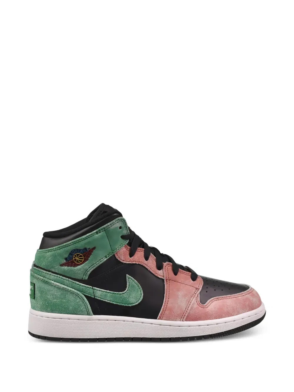 Кроссовки Air Jordan 1 Mid SE 'MJ's Playground' Jordan Kids, черный — фото 2