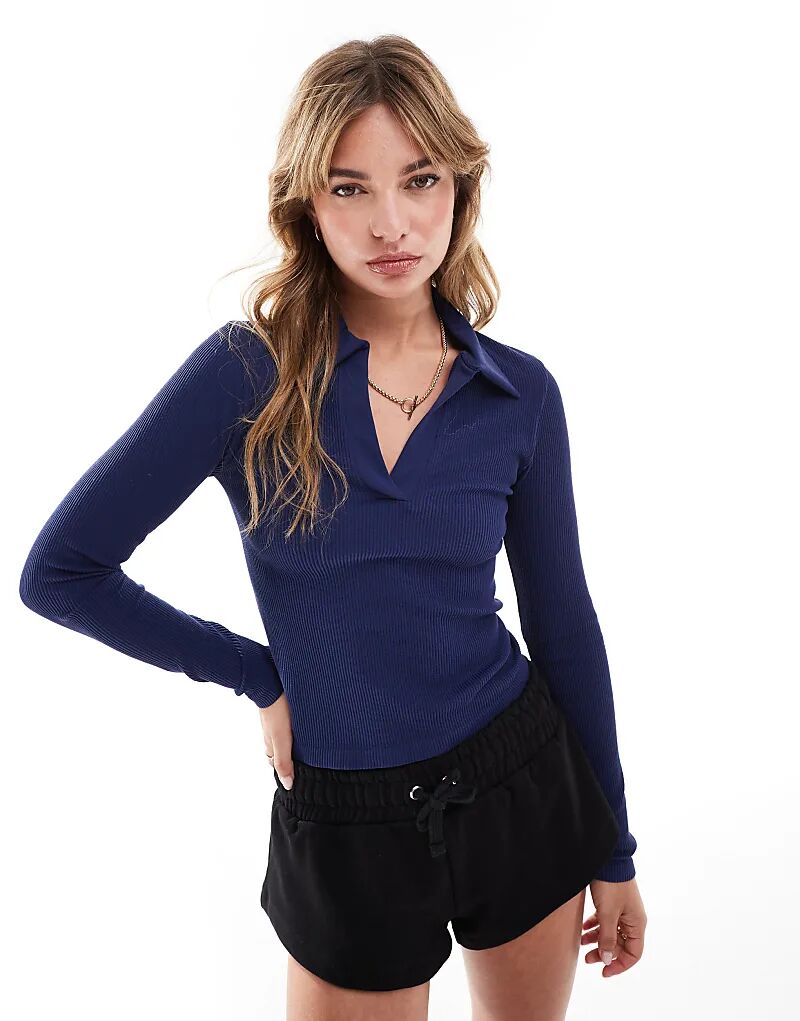 

Бесшовный моделирующий топ для регби с длинными рукавами ASOS DESIGN