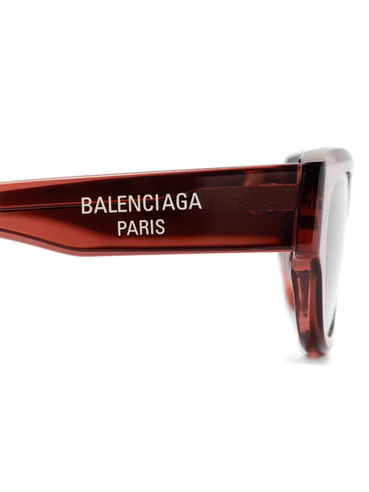Солнцезащитные очки в квадратной оправе Balenciaga Eyewear, коричневый — фото 3