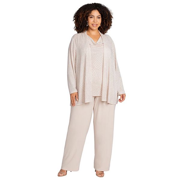 

Женский костюм-тройка с блеском, plus size Catherines, Rose Gold