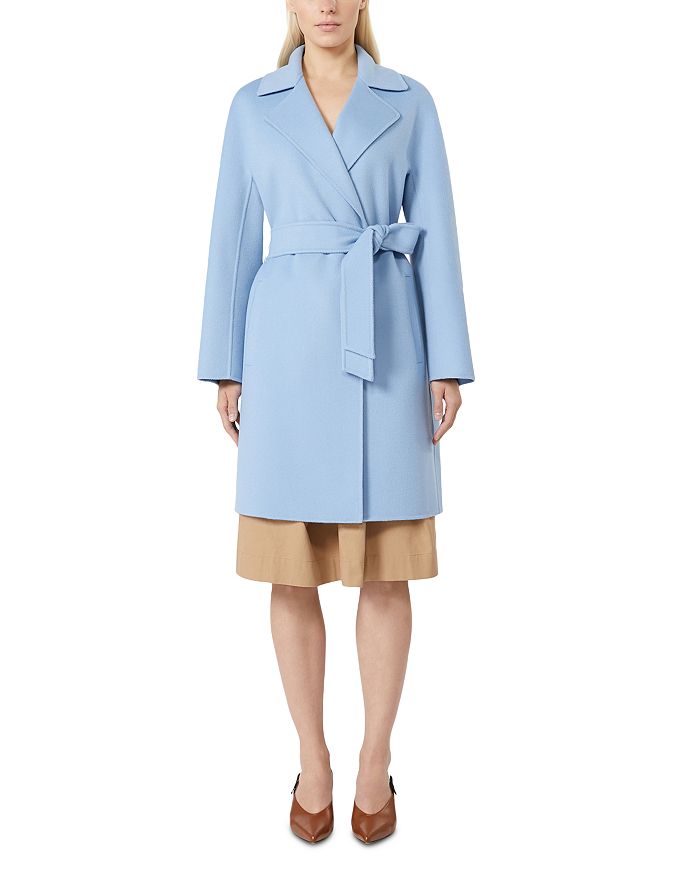 

Тренч с поясом Max Mara Studio, синий