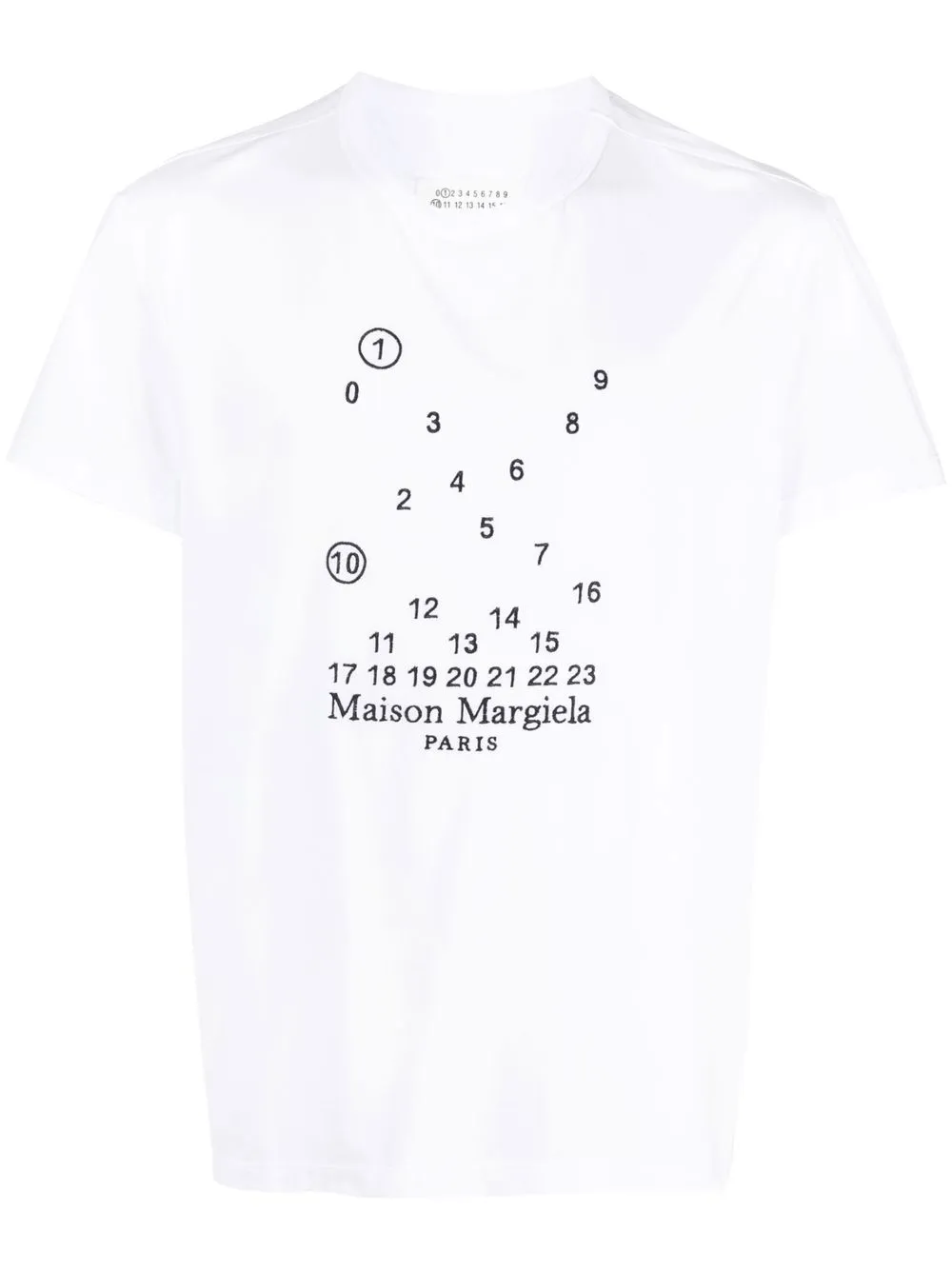 

Футболка Numeric с вышитым логотипом MAISON MARGIELA, белый