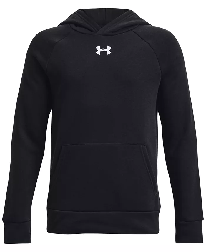 

Мальчики 6-18 Rival Fleece Hoodie Under Armour, черный