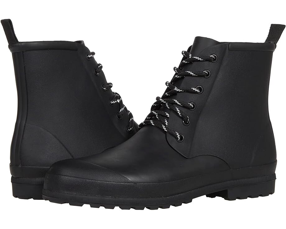 

Ботинки Madewell The Lace-Up Lugsole Rain Boot, реальный черный