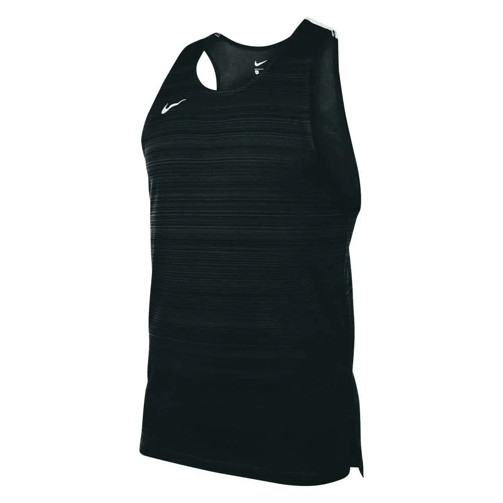 Футболка без рукавов спортивная Nike Stock Dry Miler, черный — фото 3