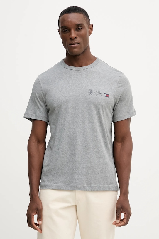 

Хлопковая футболка Tommy Hilfiger, серый