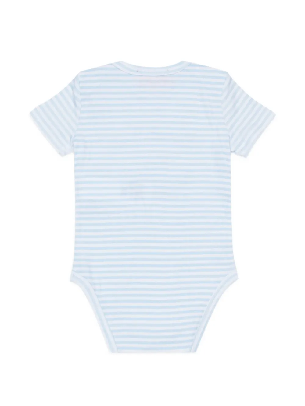 Комплект из трех полосатых боди с логотипом Uspelbox-NB Diesel Kids, синий — фото 2