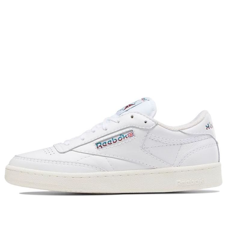 

Кеды Reebok Club C 85 Vintage 'Split Logo - Teal Burgundy', белый