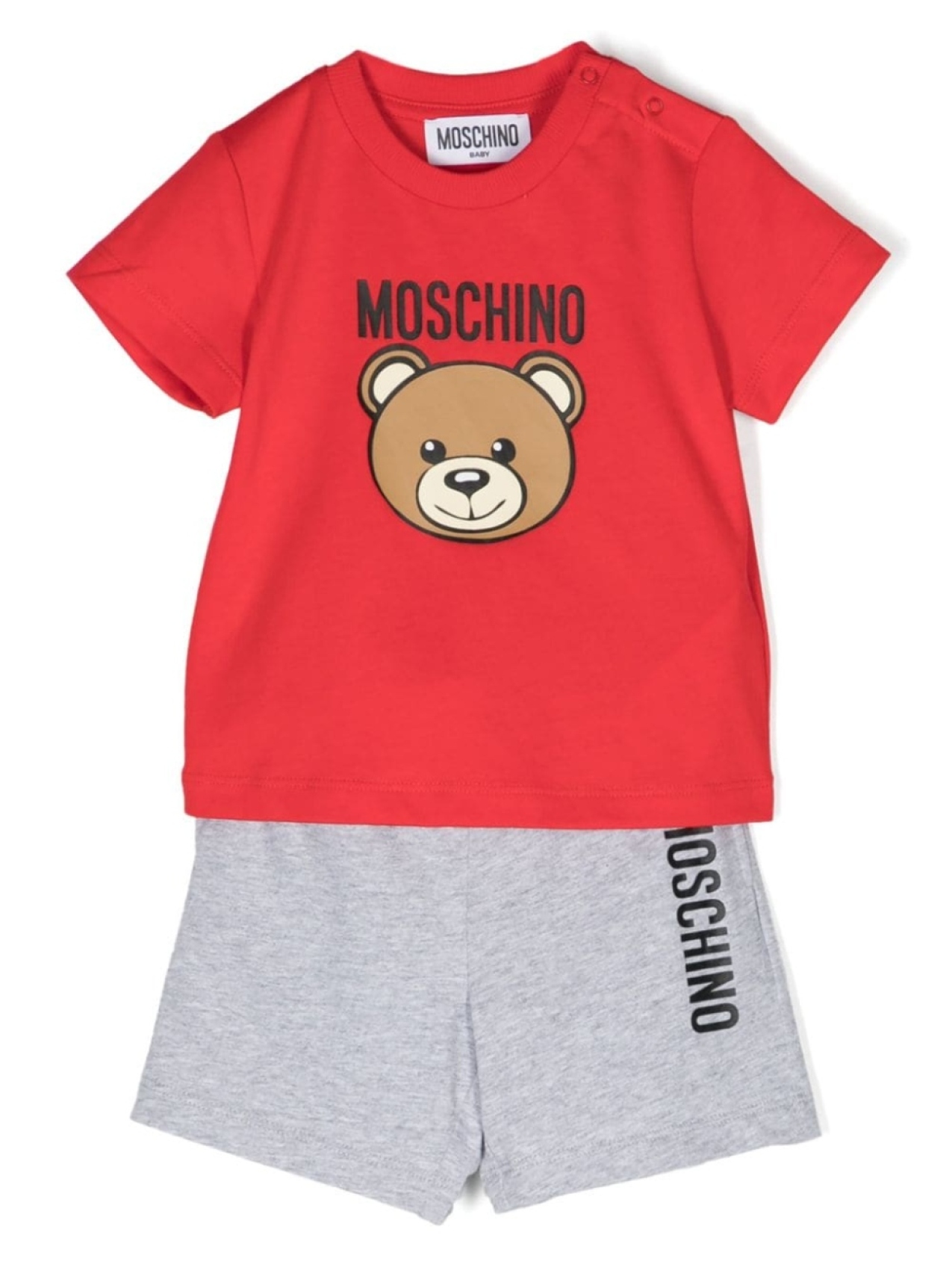 

Moschino Kids спортивный костюм с принтом Teddy Bear, красный