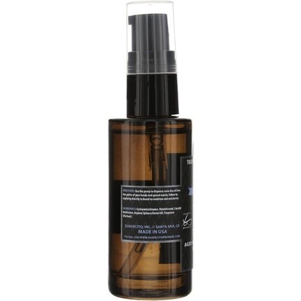 Premium Blends Beard Oil Несмываемый кондиционер для смягчения волос, увлажнения кожи, устранения перхоти, здорового роста, ароматизатор с ромовой бочкой, 1 жидкая унция Suavecito — фото 3