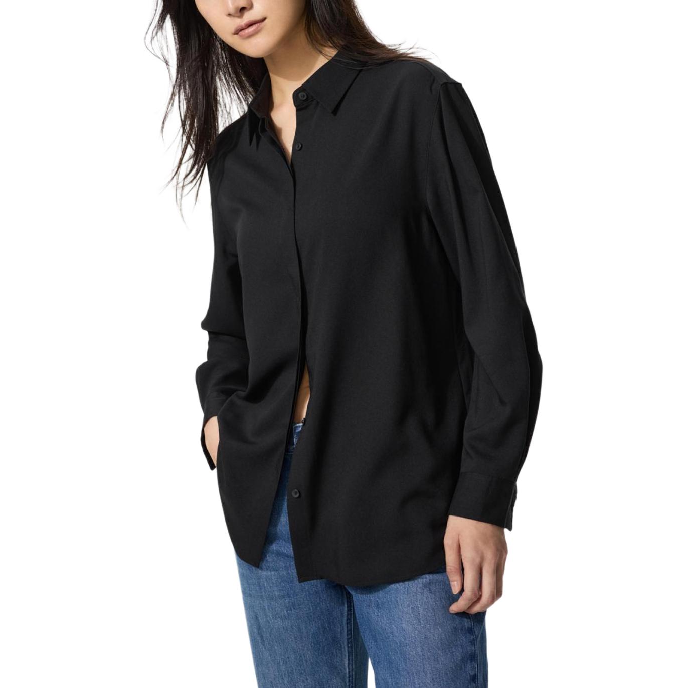 

Блуза Uniqlo Rayon, черный