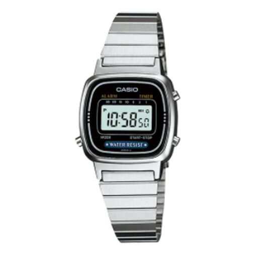 

Часы CASIO Quartz Waterproof Unisex Silver Digital, цвет silver