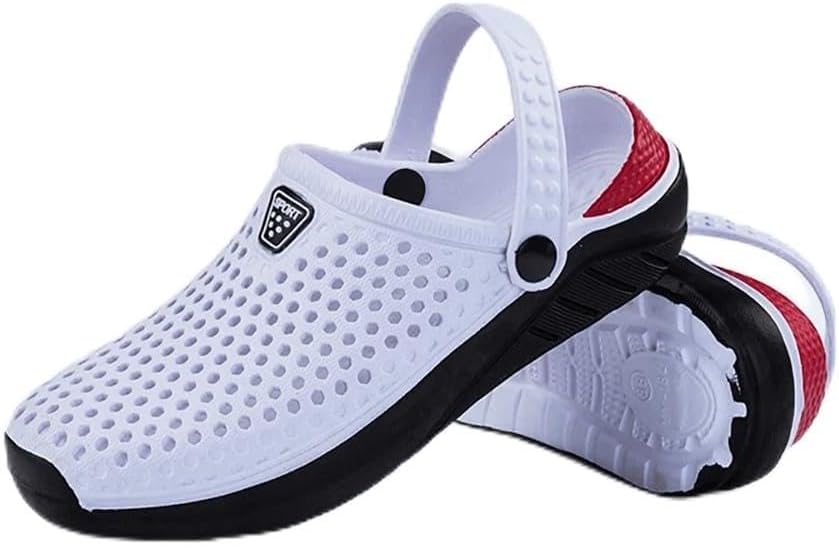 

OBABO Унисекс модные пляжные сандалии с толстой подошвой, водонепроницаемые противоскользящие сандалии-шлепанцы для женщин и мужчин, белый