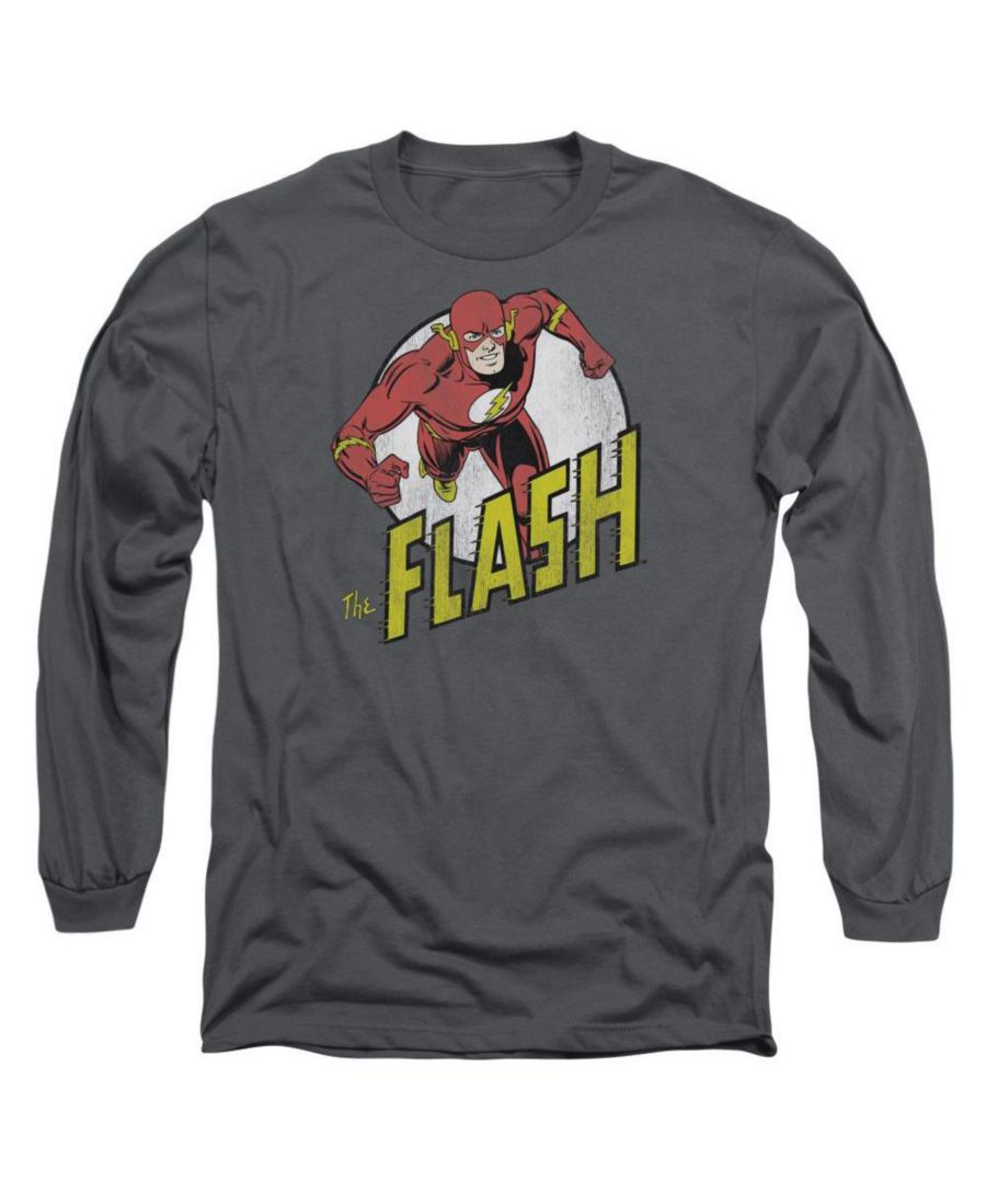 

Мужская футболка с длинным рукавом DC Comics Run Run для взрослых Flash, Charcoal, Черный, Мужская футболка с длинным рукавом DC Comics Run Run для взрослых Flash, Charcoal