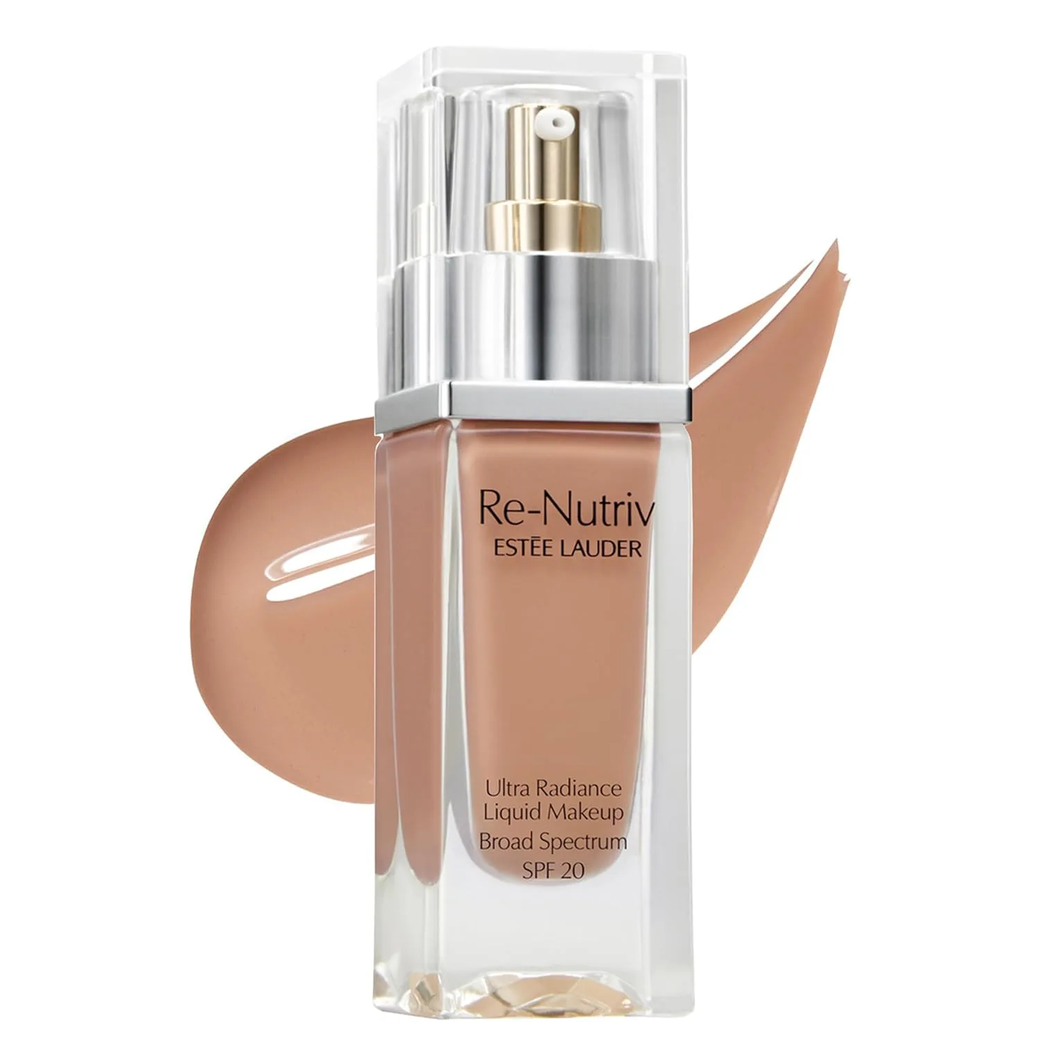 Жидкая тональная основа Estée Lauder Re-Nutriv Ultra Radiance SPF 20 | Роскошная, увлажняющая, стойкая, 30 мл, 4C3 Soft Tan - Medium tan with cool rosy-beige undertones