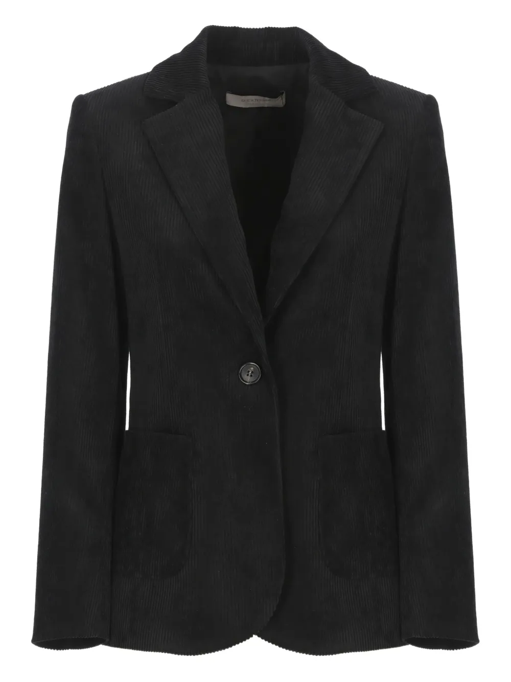 

Вельветовый пиджак с прорезными карманами D.Exterior, черный