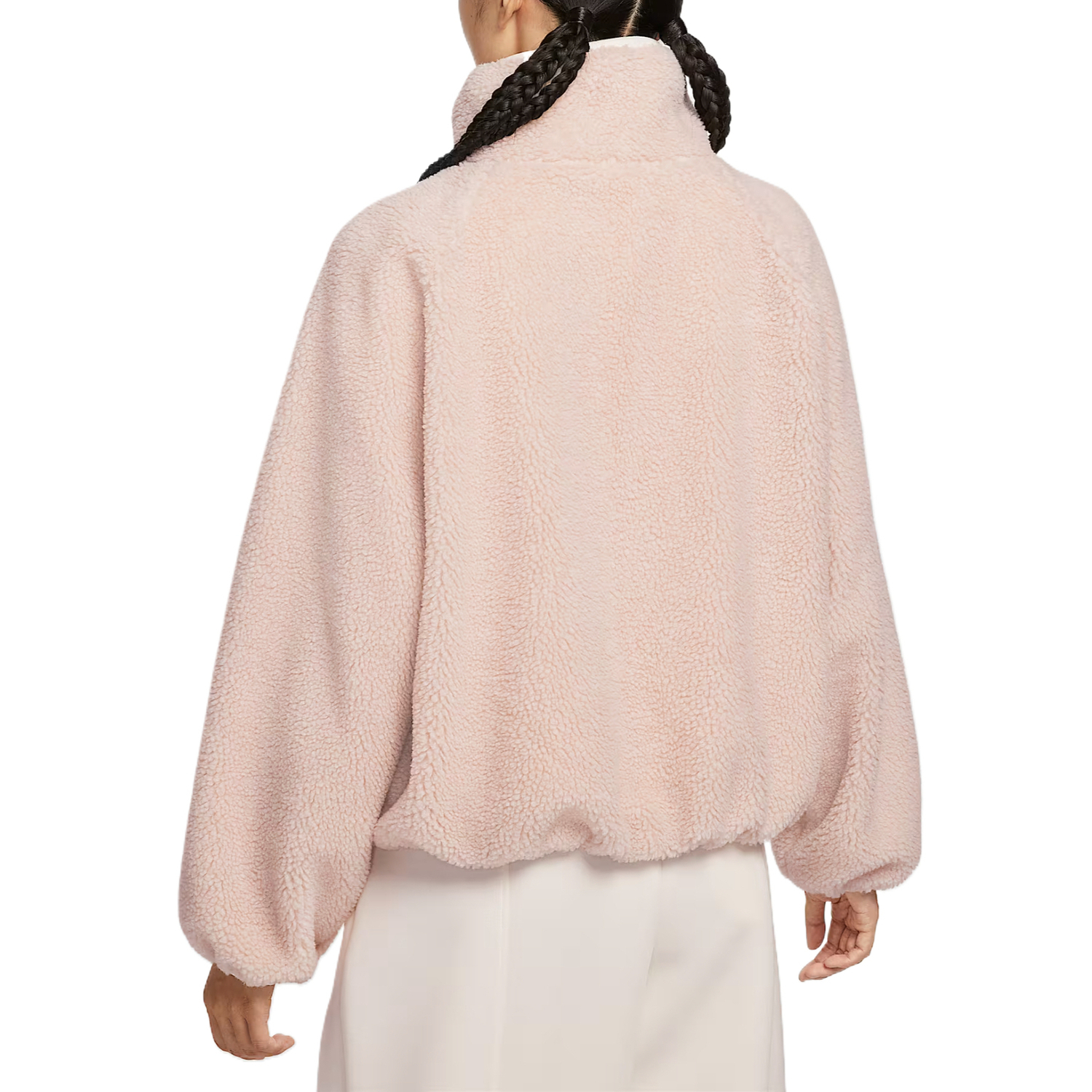 Nike Спортивная куртка женская sand rock gray pink/sail white/sail white — фото 3